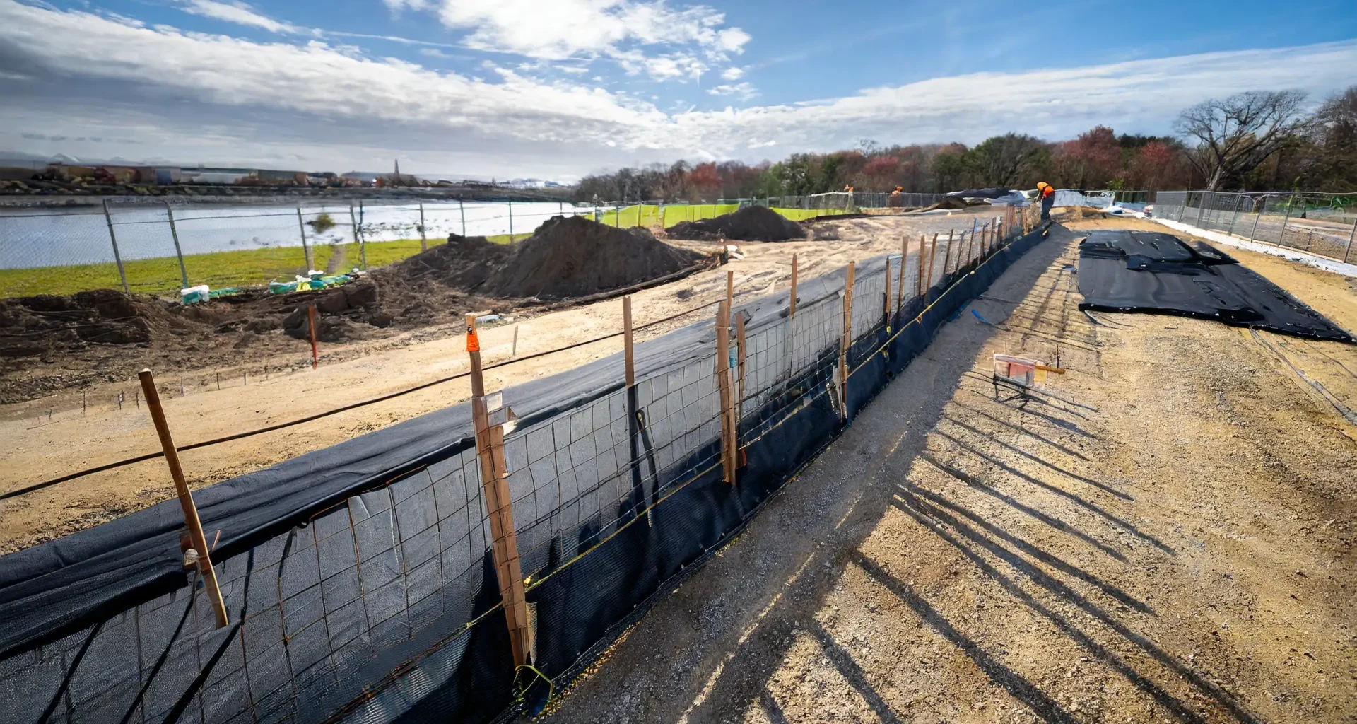 how to install a silt fence