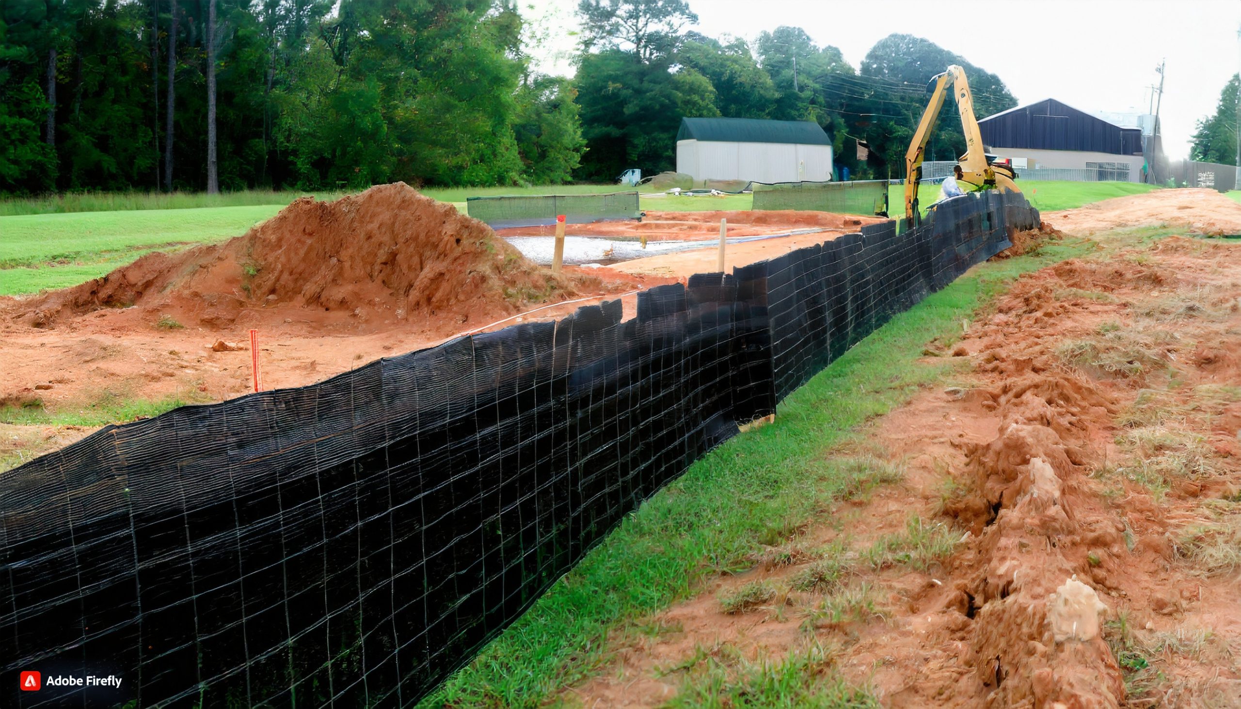 silt fence for construction
